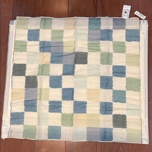 Madewell greens and blues checkerboard bandanna 100% cotton new with tags